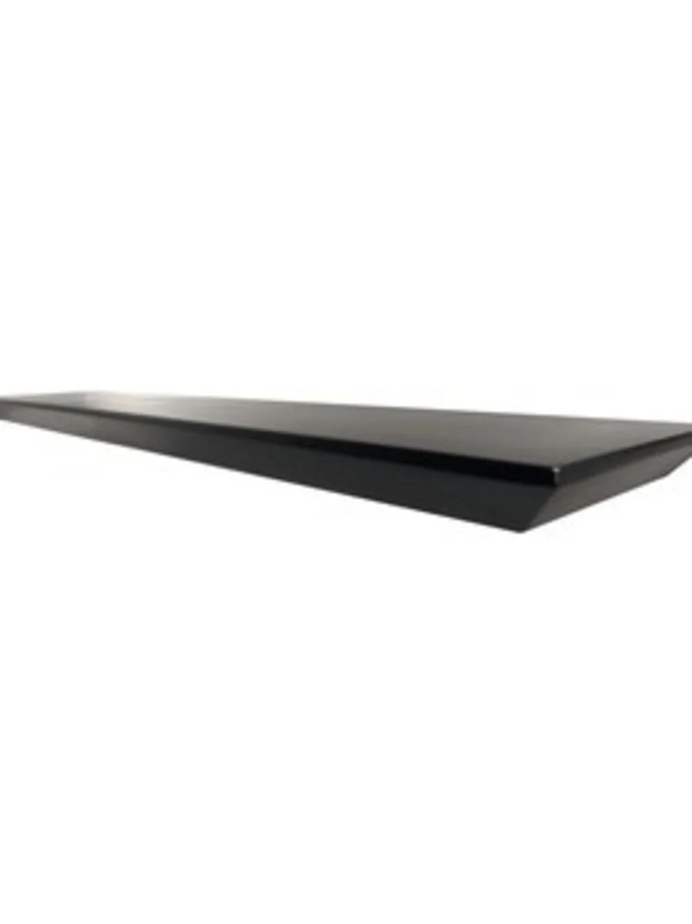 Real Organized angular bracketless shelf